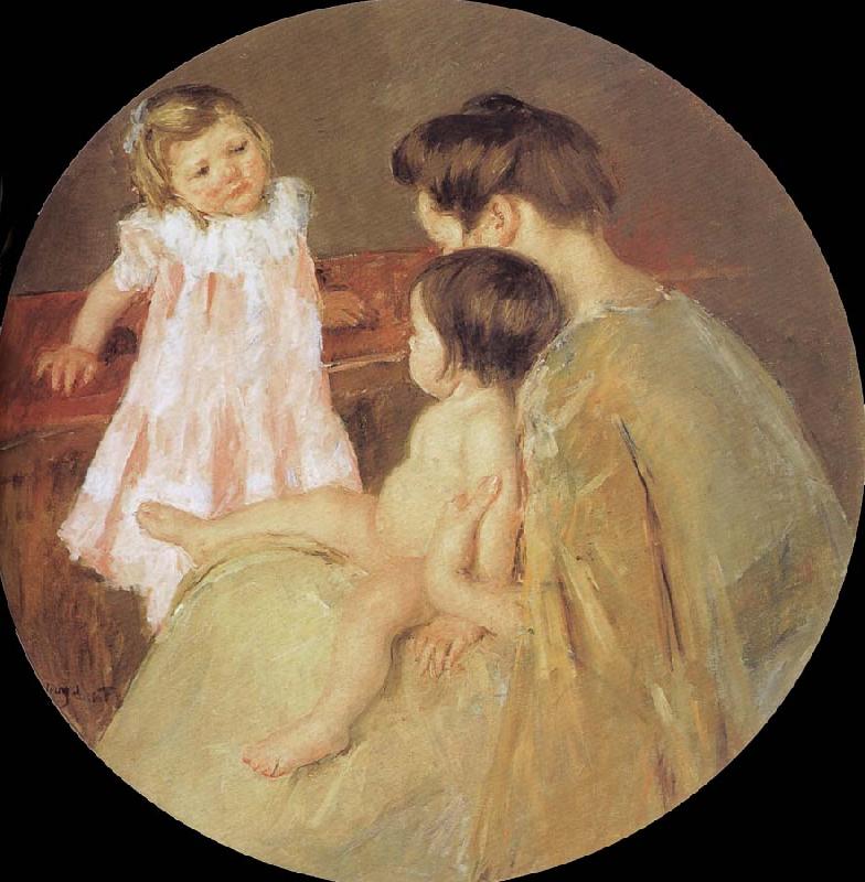Mary Cassatt Mother and children Sweden oil painting art